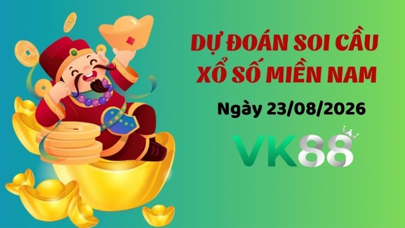 VK88 Dự Đoán Soi Cầu Xổ Số Miền Nam Ngày 23/08/2026 - Tìm Con Lô Chuẩn Nhất